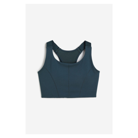 H & M - Sportovní podprsenka High Support z DryMove™ - modrá H&M