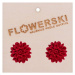 HORSEFEATHERS Flowerski náušnice - wild cherry RED