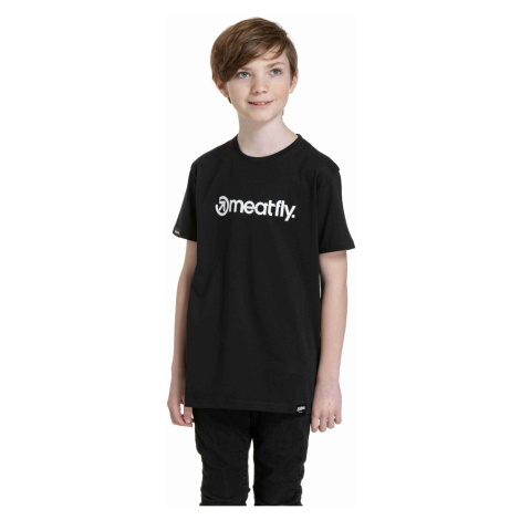 Meatfly dětské tričko Bart Black | Černá | 100% bavlna
