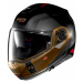 Moto helma Nolan N100-5 Consistency N-Com P/J Flat Black-Bronze