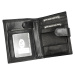 Pánská kožená peněženka Pierre Andreus PW-003L-BTU černá