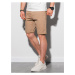 Béžové pánské casual kraťasy Ombre Clothing W303