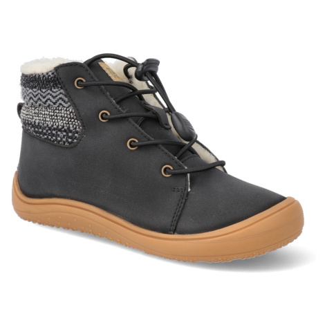 Barefoot zimní obuv Tikki shoes - Beetle vegan Black černá