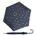 Doppler Fiber Flex AC Timeless Blue Dots - dámský holový vystřelovací deštník