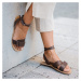 ANGLES PENELOPE Brown | Dámské barefoot sandály
