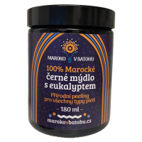 Marocký hammam: 100% marocké černé mýdlo s eukalyptem 180ml | Maroko v Batohu