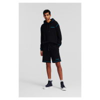 Šortky karl lagerfeld waffle texture sweatshorts black