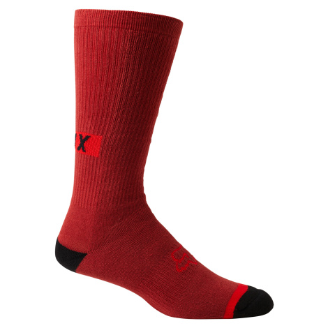 Ponožky Fox 10" Defend Crew Sock Red Clear