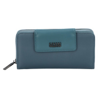 Trendová dámská koženková peněženka Funo, světle modrá