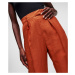 Kalhoty karl lagerfeld tailored day pants oranžová