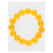 Pearl bracelet on elastic yellow