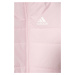 Dětská bunda adidas růžová barva
