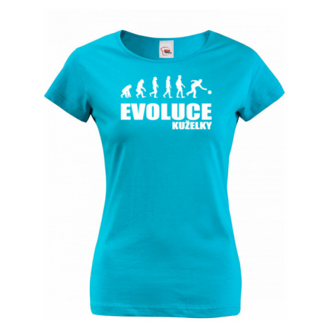 Vtipné tričko s potiskem pro kuželkáře - Evoluce kuželky BezvaTriko