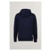 MIKINA GANT GRAPHIC HOODIE EVENING BLUE