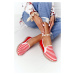 Women's Espadrilles Big Star HH276003 Red-White