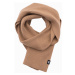 Ombre Men's monochromatic ribbed knit scarf - light brown