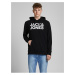 Černá mikina s kapucí Jack & Jones