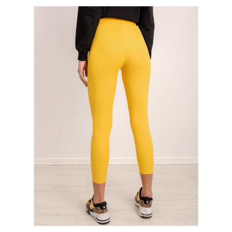 BSL Žluté pruhované kalhoty Fashionhunters