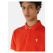 Polokošile trussardi t-shirt polo cotton piquet oranžová