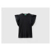 Benetton, T-shirt With Ruffled Sleeves