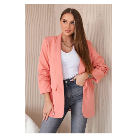 Kesi Sako 9709 s elegantní klopou Barva: Oranžová