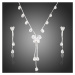 Francesca Petrucci Souprava náhrdelníku a náušnic Swarovski Elements Roselin SET0140 Bílá/čirá 4