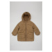 DEFACTO Baby Boy Water Repellent Rib Sleeve Hooded Fleece Lining Coat