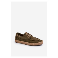 Pánské šněrovací espadrilky Big Star NN174055 khaki