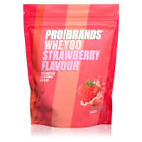 PRO!BRANDS Whey80 Protein syrovátkový protein příchuť Strawberry 500 g