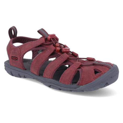 Sportovní sandály Keen - Clearwater CNX Leather W wine/red dahlia vínové