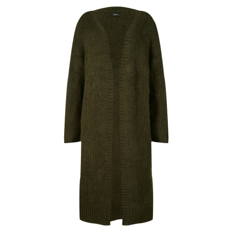 BONPRIX dlouhý pletený kabátek Barva: Zelená, Mezinárodní