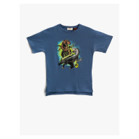Koton Trex tričko s potiskem dinosaura, licencované, krátký rukáv, bavlna