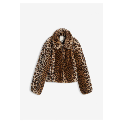 Oversize bunda z umělé kožešiny Bonprix