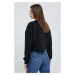 Mikina Calvin Klein Jeans dámská, černá barva, s potiskem