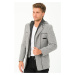 K7532 DEWBERRY MEN'S COAT-DIAGONAL GREY