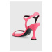 Kožené sandály Patrizia Pepe růžová barva, 8X0057 L011 M443