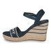 Tommy Hilfiger SEASONAL WEBBING WEDGE Tmavě modrá