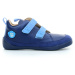 Affenzahn Leather Sneakers Bear Brown/Blue