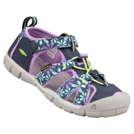 Dětské sandály KEEN Seacamp II CNX Youth black iris/african violet EU