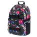 BAAGL SKATE BACKPACK FLOWERS Školní batoh, černá, velikost