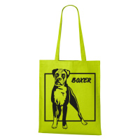 Plátěná taška s potiskem Boxera - dárek pro milovníky psů