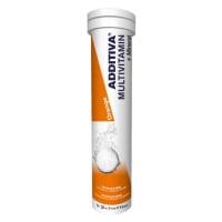 ADDITIVA Multivitamin + mineral Pomeranč 20 šumivých tablet