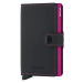 Secrid Miniwallet Matte Black & Fuchsia