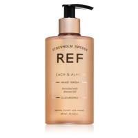 REF Hand Wash luxusní hydratační mýdlo na ruce Peach & Almond 300 ml