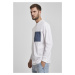 Pánské tričko dlouhý rukáv // Urban Classics Boxy Big Contrast Pocket LS white