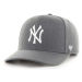 Čepice s vlněnou směsí 47brand MLB New York Yankees šedá barva, s aplikací, B-CLZOE17WBP-CC