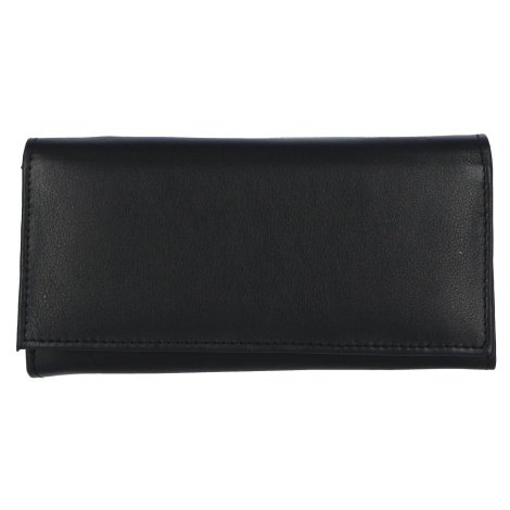 Univerzální koženková peněženka Ivo , číšnický flek, černý Delami