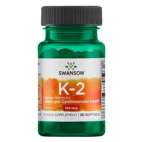 Swanson Vitamín K2 Natural 100 mcq 30 kapslí