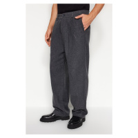 Trendyol Gray Wide Leg Cachet Trousers