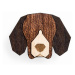Dřevěná brož ve tvaru psa Beagle Brooch